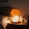 Candle Warmer Lamp with Bulb Glass Lampshade Fragrance Candle Warmer Desk Light for Bedroom Indoor Decoration