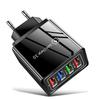 Fast 4 USB Charger Quick Charge 3.0 Fast USB Wall Charger Portable Mobile Charger QC 3.0 Adapter for Mobile Phone Travel EU Plug