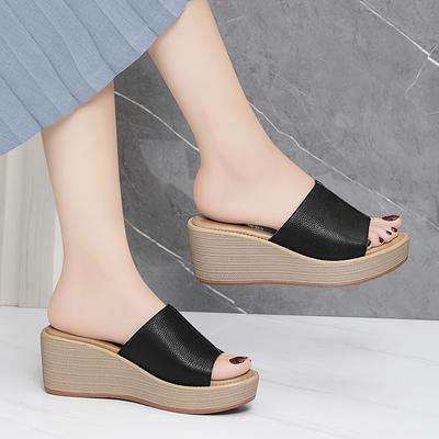 Keilabsatz-Slipper Damen Sommer Neue Sandalen Damen Beliebte Plateau-Sandalen Damen Plateau-Sandalen Sommer