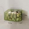 1 Pcs Kitchen Garlic Ginger And Onion Transparent Storage Basket Wall-Hanging Small Wall-Mounted Storage Box Storage Rack