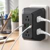 Multi Functional Power Strip Extension with 6 AC Outlets and 4 USB Ports Including 2 USB C for Home Office Dormitory Use