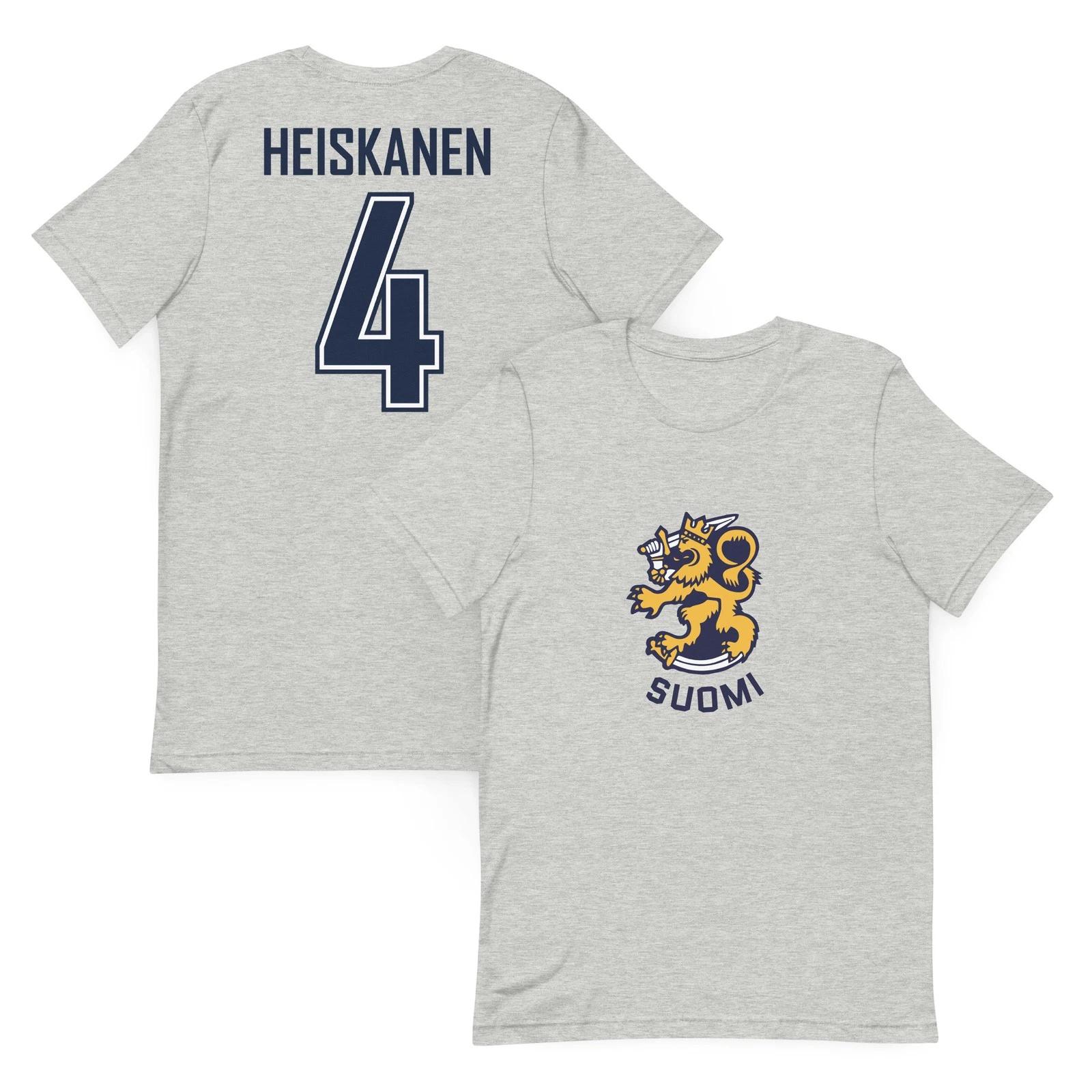 Miro Heiskanen #4 Team Finland Hockey Jersey Shirt Olympics World Cup Stars L