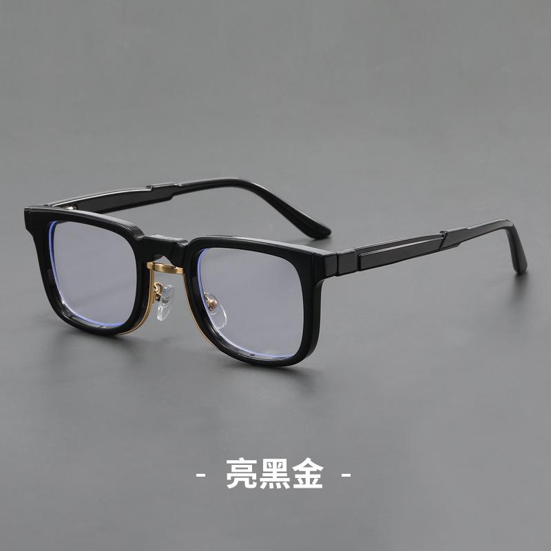 New German Niche Square Personality Anti Blue Light Glasses Women Men 2024 High Quality Trending Product Retro Computer Glasses