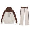 SynaWord Felpa con cappuccio e pantaloni della tuta americani a blocchi di colore Syna marca trendy da uomo e donna ricamata abbinamento di colori completo casual per coppia