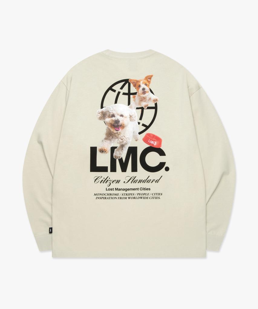 LMC Flying Puppy Long Slv Tee Sand