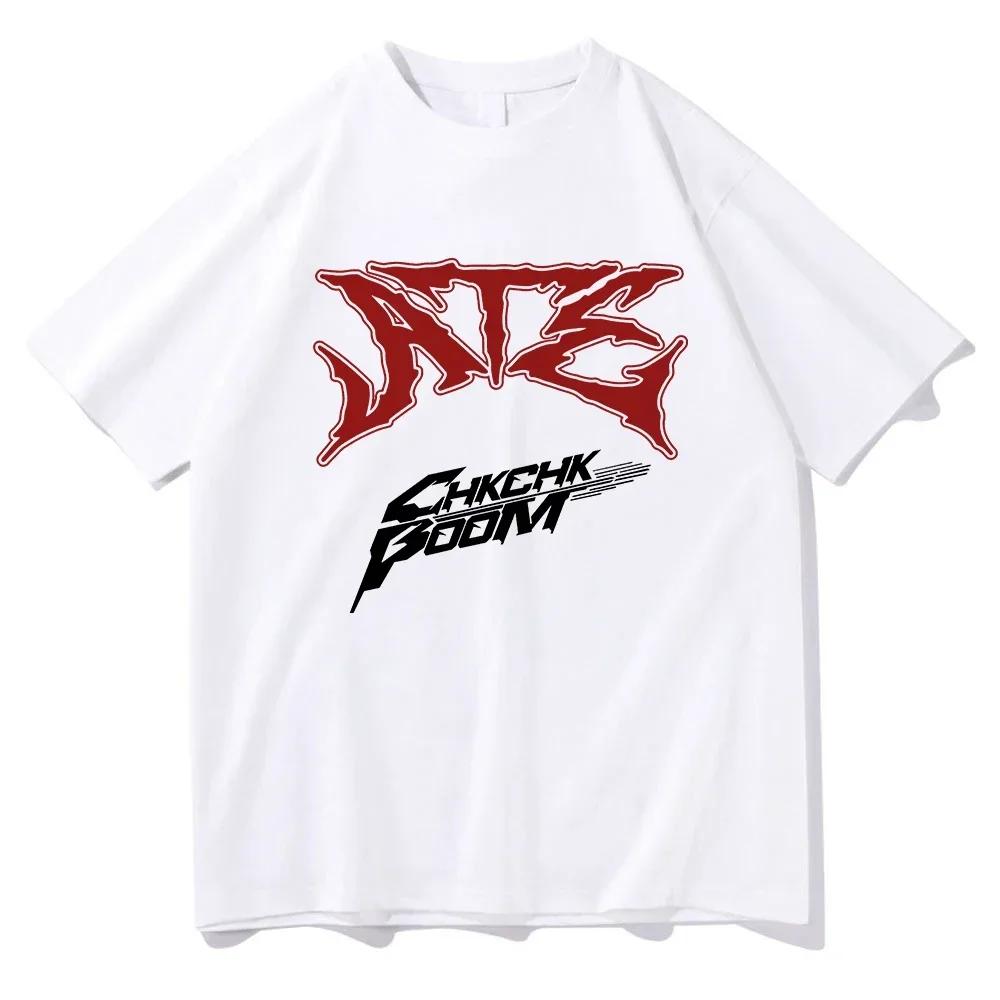 Album Ate Chk Chk Boom Printed T-shirt Korean Fashion Female Aesthetics Hip Hop Retro Tshirt Summer Women Casual O-Neck Tops