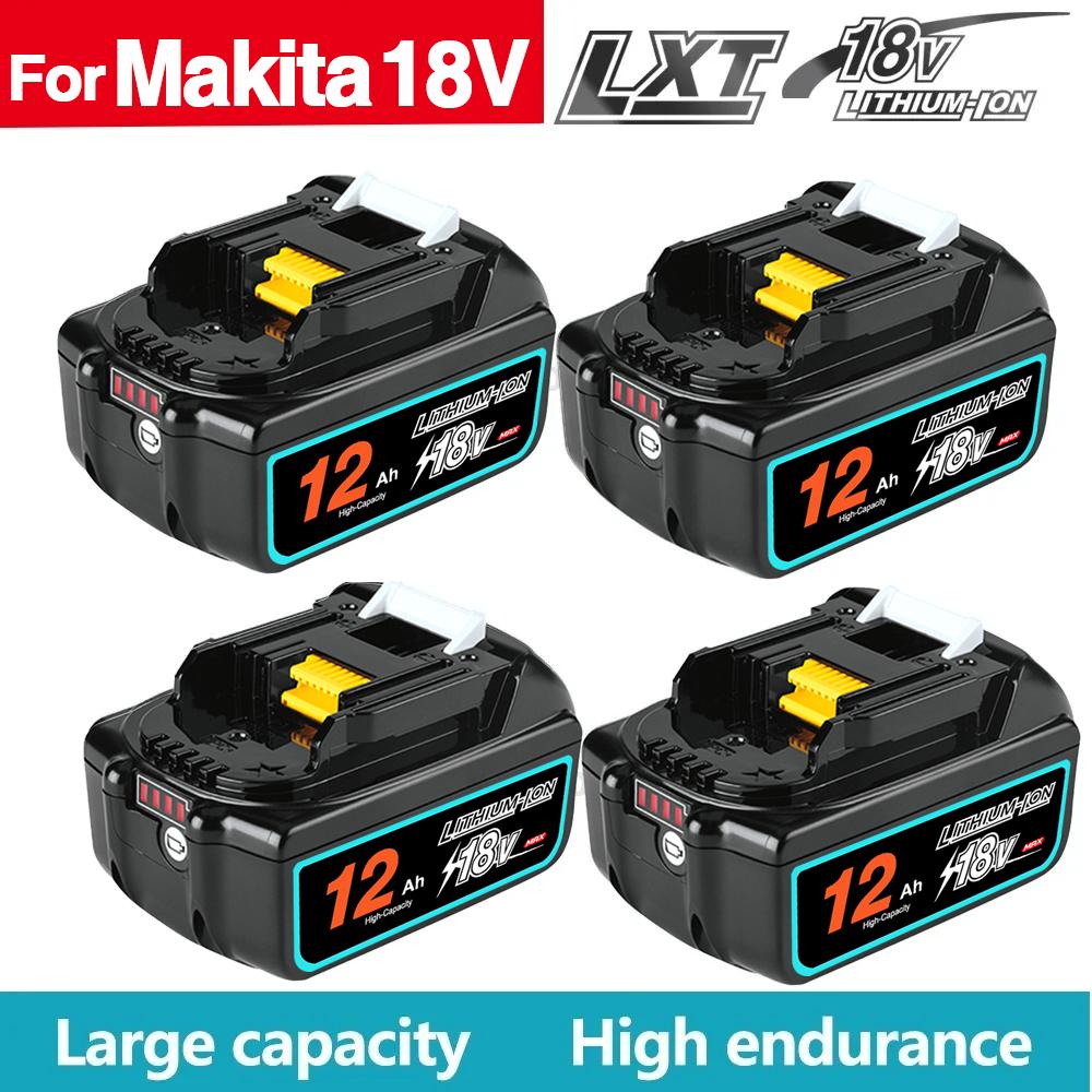 Genuine With Charger BL1860 Rechargeable Battery 18V 12000mAh Lithium Ion for Makita 18v Battery BL1850 BL1880 BL1860B LXT400