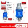 Pneumatic Slide Valve HSV08: Hand-Operated Push-Pull Exhaust Valve (Sizes: 06/08/10/15)