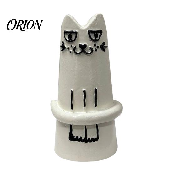 Cute Floral Arrangement Pot Creative Cat Shaped Flower Vase, Minimalist Cartoon Kitten Tabletop Planter for Dried Unique Resin Art Craft Fresh