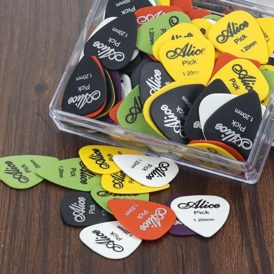 1 Box Gitarrenplektrum Tragbar Anti-Verformung ABS Akustik Folk Elektrische Gitarre Plektrum für Musiker