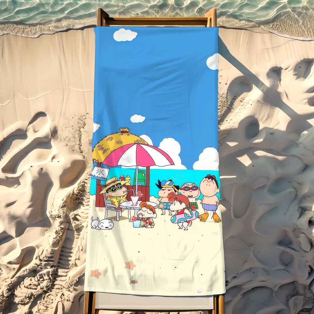 Cartoon C-Crayon S-Shin-Chan Towel Beach Towel Travel Lightweight Skin Friendly For Pool Beach Camping Cruise Summer