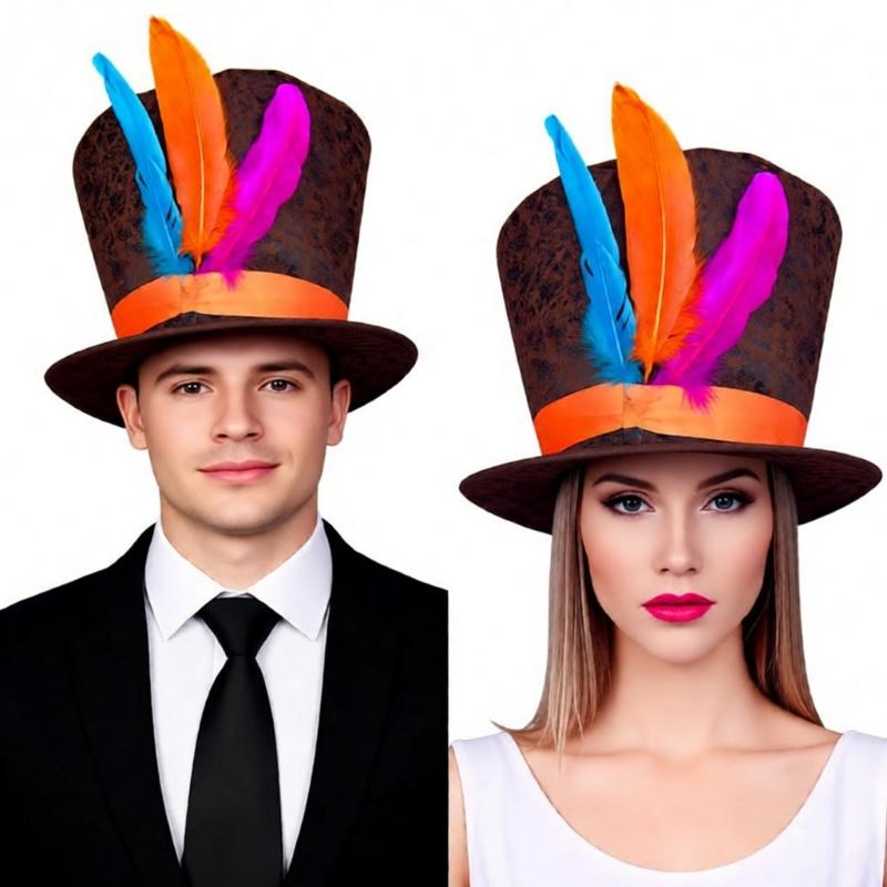 Cappelli Alti alla Moda Fasce per Capelli con Piccolo Cappello a Cilindro per Bambini e Adulti Raccolte Festiva Travestimento Cappello per Fotografia