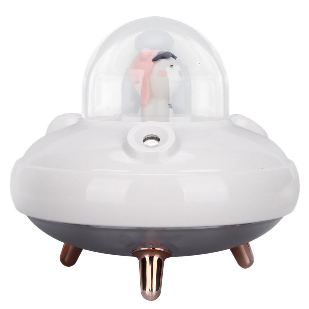 UFO Niedlicher Mini-Luftbefeuchter 500ml Doppeldüsen Kleiner Kaltnebel-Luftbefeuchter für Büro Reise Schlafzimmer Babyzimmer Auto