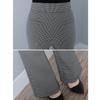 Micro Flare Pants Plaid High Waist Drape Pattern Full Print Trousers Spring New Thin Casual Houndstooth Women Pants Chic Vintage