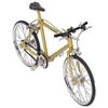 Mini Bicycle Model Metal Rubber Durable Sturdy High Simulation Detachable Bicycle Toy for Home
