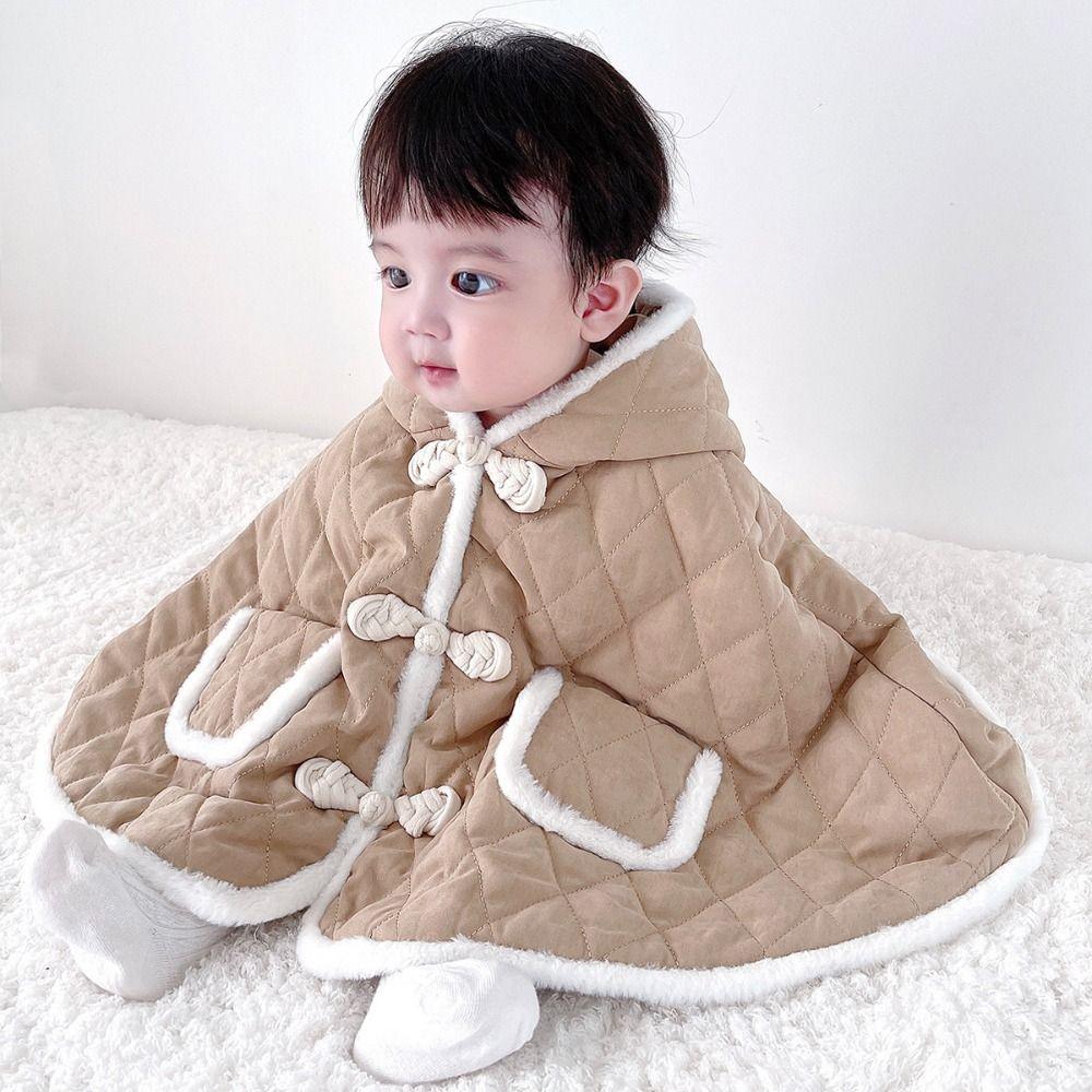 

Keep Warm Newborn Toddler Thick Kid Hoodie Outwear Baby Winter Cape Outdoor Poncho Hooded Cloak