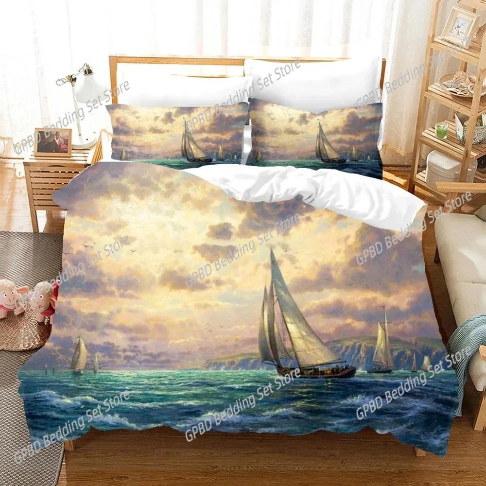 Comforter 3D Print Oil Painting Van Gogh Star Sky 3D Bedding Set Comforter Linen S Home Decor Single Double Twin