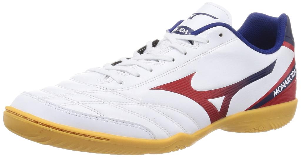 Mizuno Monarcida NEO SALA SELECT IN Futsal Shoes, Indoor, Wide, 30.0 cm, 3E, White/Red