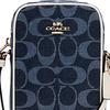 Coach N/S Canvas Crossbody Bags Small Women's Monogram Denim Blue C2943-IMDEI