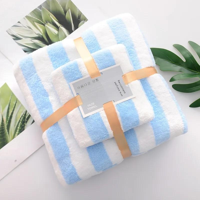 2021 New Couple Towel Set Soft Cotton Quick Drying Non-Linting Bath Towel Home Use Large Wrap Towel For Men And Women