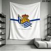 Real Sociedad Wall Tapestry Aesthetic Wall Hanging Printed Fabric Blanket Decorative Tapestries for Bedroom Living Room Home Decor
