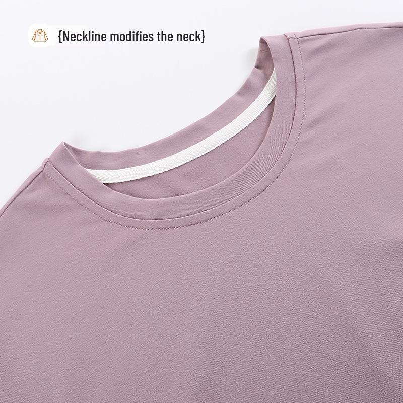 Damen Schlafanzugset aus bedruckter Baumwolle - Langärmeliges Oberteil mit Rundhalsausschnitt & Hose für drinnen oder draußen