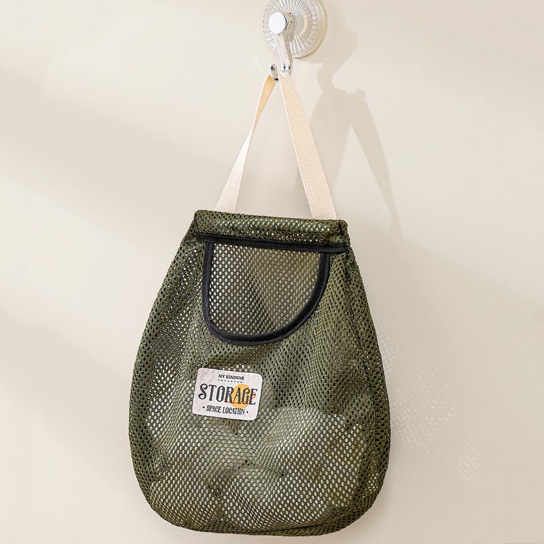 

Underwear Storage Bag Wall Hanging Breathable Mesh Bag Socks Storage Bag Wardrobe Organizer Toy Doll Storage Bag темно-зелений колір