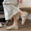 Weiches Leder Mary Jane Damenschuh Elastisches Band Weiche Sohle Ballett Freizeit Sportschuhe