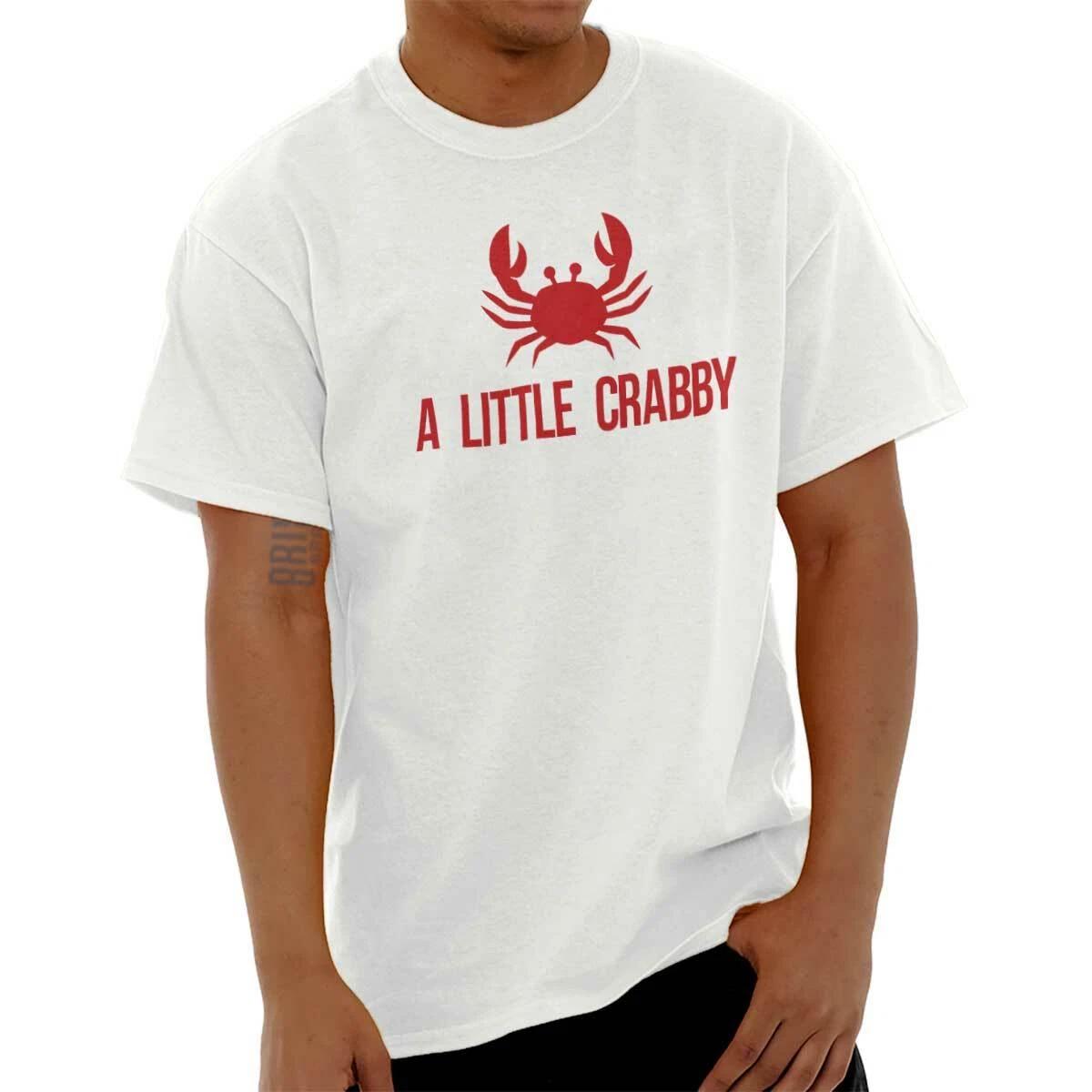Crabby Attitude Funny Grumpy Moody Person Womens or Mens Crewneck T Shirt Tee XXXL