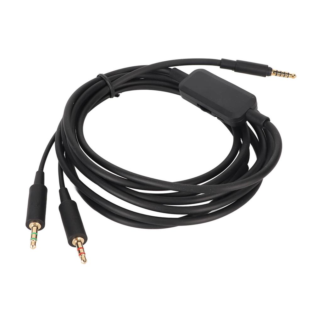 Replacement Headphone Cable 3.5mm Volume Control Sound Cable Compatible for MMX300 MMX300 2nd Gen Headset