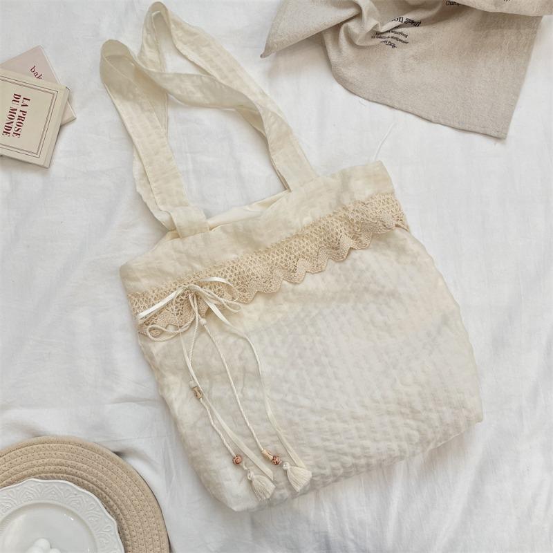 5 Premium Sense Large Capacity Armpit Bag Work Women's Bag Student Canvas Shopping Bag Shoulder Bag Handbag