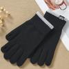 Warm Full Finger Gloves Thumb Opening Women's Mittens Gifts Knitted Gloves  Winter Commuting