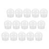 15Pcs Snow Globe Craft Kit Plastic DIY Accessories Replacement Parts Clear Round Globes Creative Winter Holiday Snow Globe