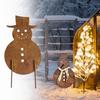 Snowman Wrought Iron Crafts Christmas Yard Garden Art Decoration