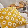 Cream Flower Orange Girl Heart Bright Yellow Small Fresh Embroidered Cushion Embroidered Living Room Sofa Pillow