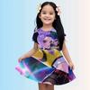 3-14 Year Old Girl KPop Demon Hunters 3d Printed Short Sleeved Dress Loose And Comfortable Party Dress 100-160