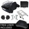 Motorcycle King Trunk Backrest Rack Speakers For Harley Touring Road King Road Glide 2014-2025