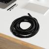 1 szt. Czarny wąż hydrauliczny Osłona / Ochrona kabla Spiralnie zwinięty 5m D-8 10 12mm Nowy