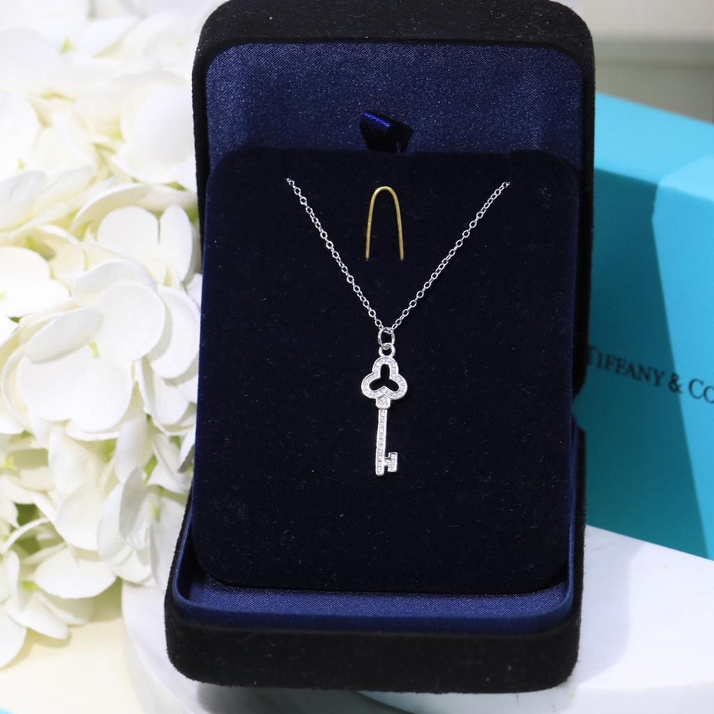Key Necklace S925 Made of Pure Silver Material, Exquisite Version with Adjustable Chain Length of 45cm Daily Wear, High-quality Jewelry