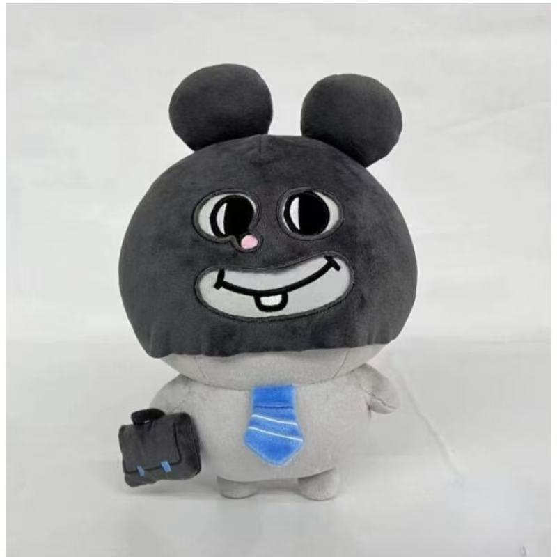 20CM Abstract Headgear Costume Mouse Plush Toy Funny Front Teeth Bag Animal Mouse Doll as Birthday and Christmas Gift for Child 20cm