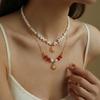 Mulitlayer Imitation Pearl Shell Starfish Pendant Necklace For Women Bohemian Ocean Elements Charm Choker Necklace Jewelry