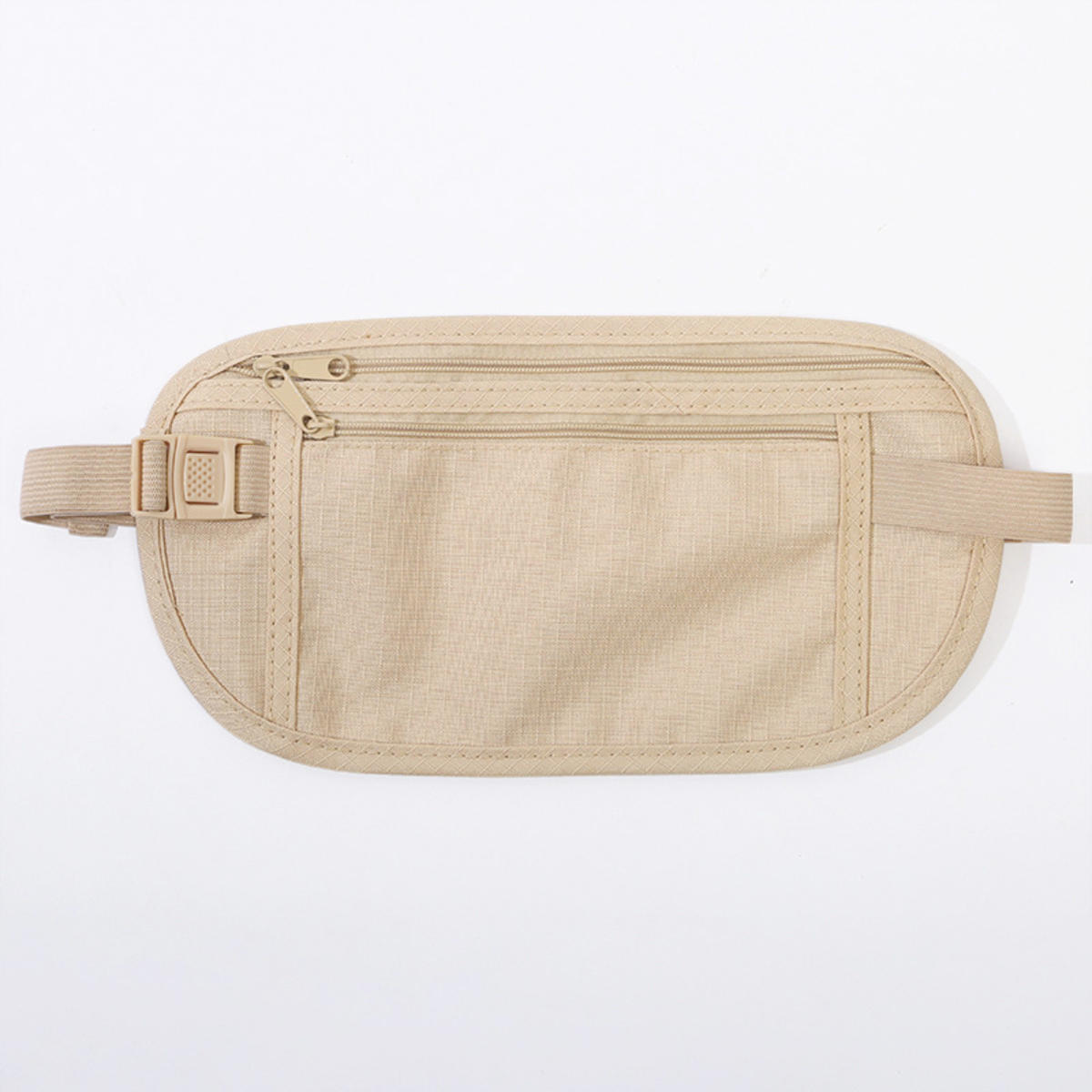 

Спортивная поясная сумка для бега, невидимая дорожная поясная сумка, кошелек для паспорта и денег, поясная сумка, скрытый защитный кошелек, подарочный набор, кошелек для денег one size бежевый