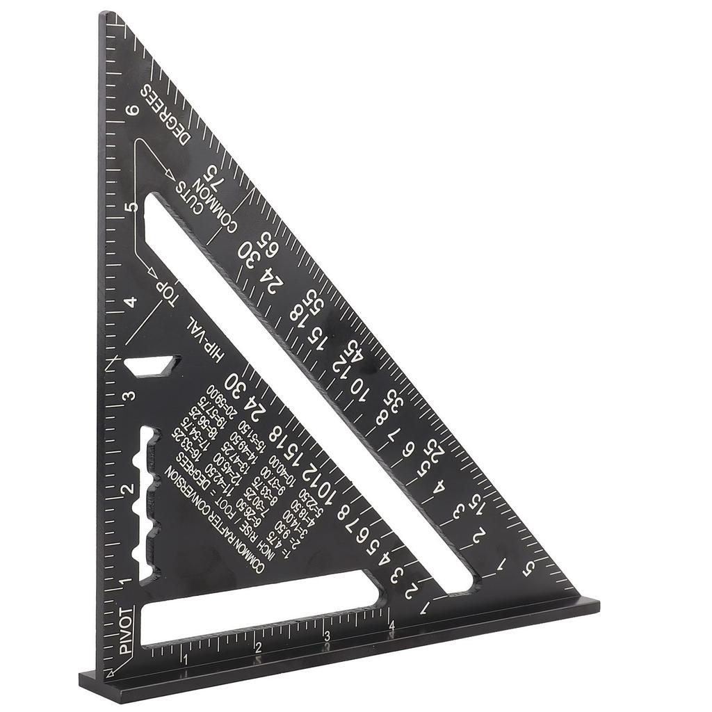 Protractor d'angle pour toiture 7 pouces Alliage d'aluminium Oxydation noire  (  )
