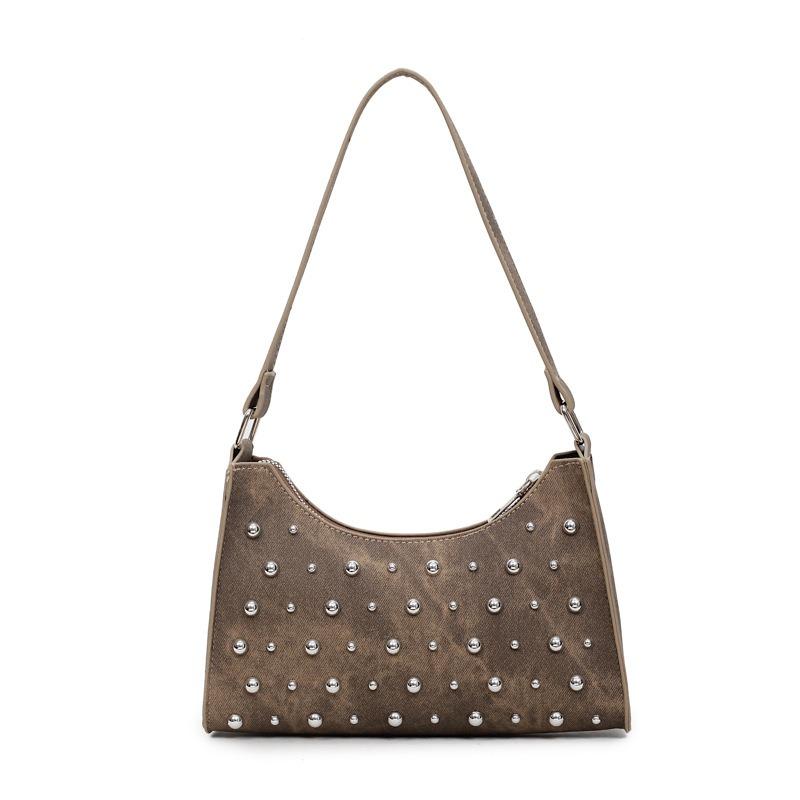 Trend Fashion Rivet Handbag Summer New Personalized Casual Shoulder Underarm Bag Women's Bag