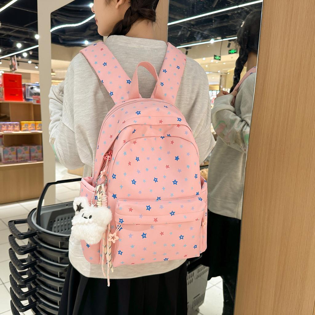 Schoolbag Japanese cute casual schoolbag female junior high school high school student backpack lightweight niche student travel backpack