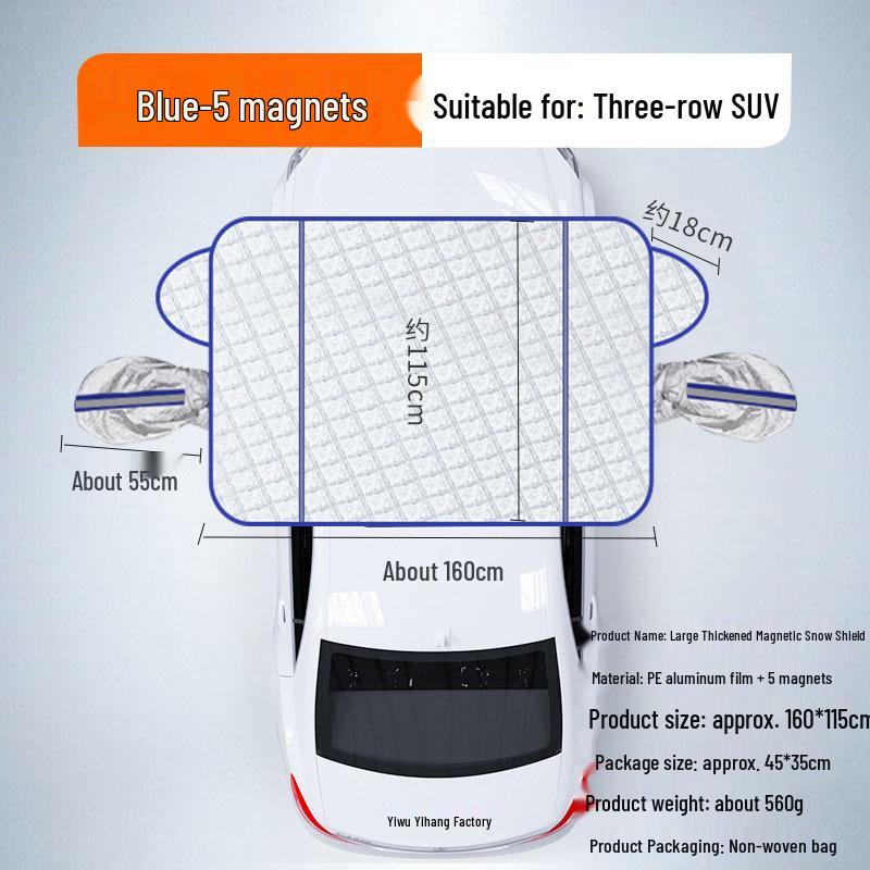 Magnetic Car Snow Shield - Winter Anti-Frost, Anti-Freeze, Sun Protection Cover