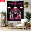 Green day Custom Name Tapestry Personalized Wall Art Hanging Bohemian Home Decor for Bedroom Dorm Living Room