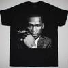 50 Cent Signature T-Shirt Short Sleeve Cotton Black Full Size