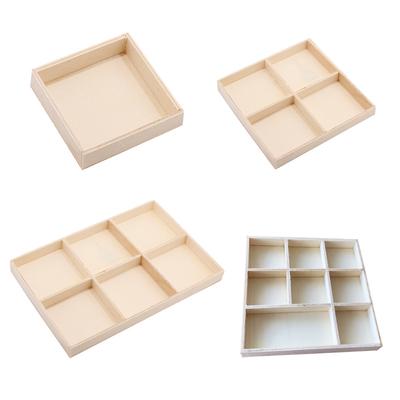 Idee per decorazioni con scatole di legno colorate 6 griglie per scatole di legno Decorazione per la casa Decorazioni natalizie Trucioli di legno fatti a mano Accessori fai da te -8 griglie