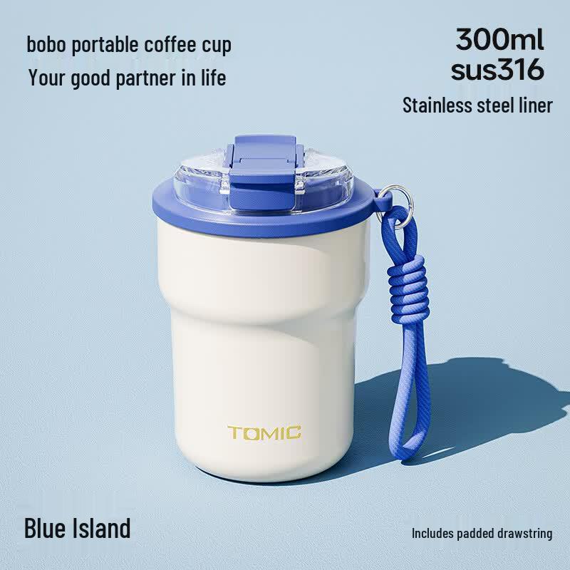 TOMIC 316 Stainless Steel Insulated Portable Coffee Cup